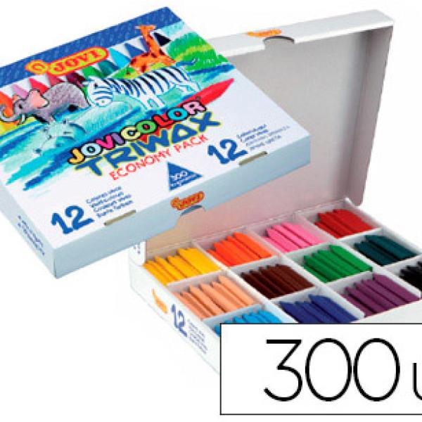 Lapis De Cera Jovicolor Triwax Caixa De 300 Unidades - JOVI