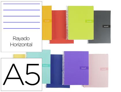 Caderno Espiral Din A5 Crafty Capa Forrada 80 F 90 Gr Pautado Com Margem Cores Sortidas