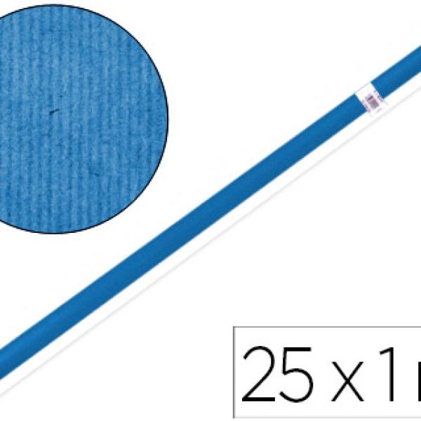 Papel Kraft Rolo Azul 1Mt X 25Mt.65 Gr/M2