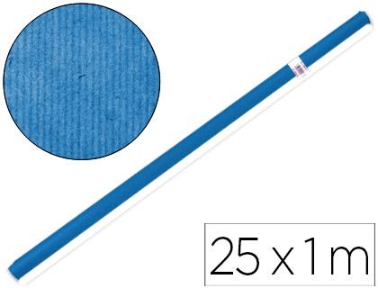 Papel Kraft Rolo Azul 1Mt X 25Mt.65 Gr/M2