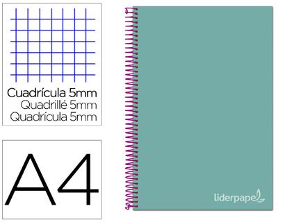 Caderno Espiral Din A4 Jolly Capa Forrada 140 F 75 Gr 5 Bandas De Cores 4 Furos Cor Turquesa