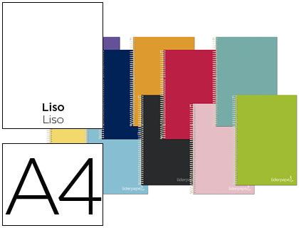 Caderno Espiral Din A4 Jolly Capa Dura 140 F 75 Gr Liso 5 Bandas De Cores 4 Furos Cores Sortidas