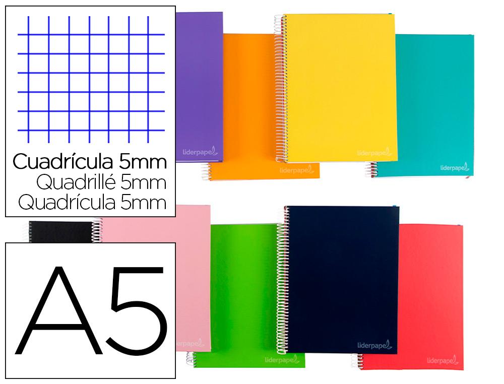 Caderno Espiral Din A5 Jolly Capa Dura 140 F 75 Gr 5 Bandas De Cores 6 Furos Cores Sortidas