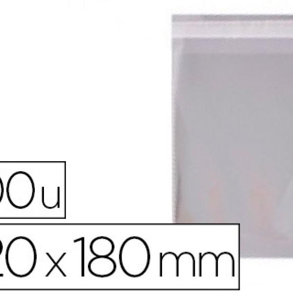 Bolsa Apli Polipropileno 120X180 mm Transparente Fecho Adesivo Embalagem de 100 Unidades