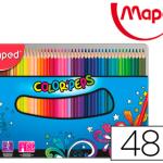 Lápis de Cores Maped Cor Peps Caixa Metalica de 48 Lápis Cores Sortidas