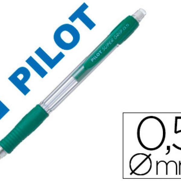 Lapiseira Pilot Super Grip Verde 0,5 mm Pega de Borracha