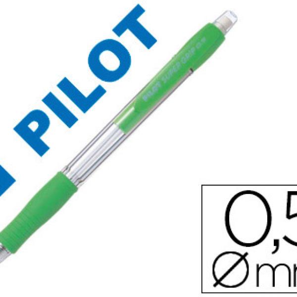 Lapiseira Pilot Super Grip Verde Claro 0,5 mm Pega de Borracha