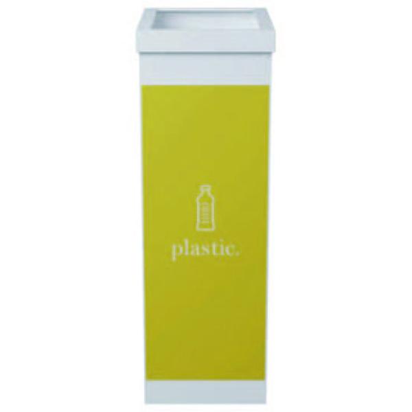 Contentor Paperflow 60 Litros p/Reciclagem c/Tampa Poliestireno p/Plasticos 76X36,3X26,3 cm