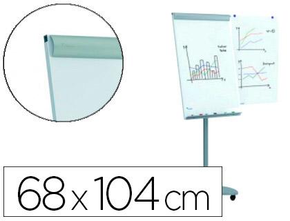 Quadro Branco Rocada p/ Conferencias Metalico Magnetico c/ Rodas 68X104 cm c/ Bracos Laterais