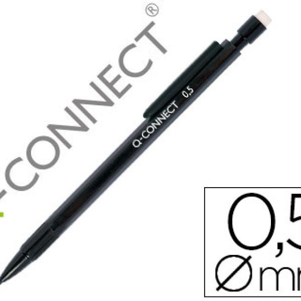 Lapiseira Q - Connect 0.5 mm c/ 3 Minas Corpo Preto c/ Clip Preto