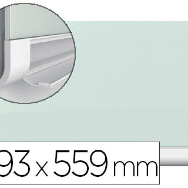 Quadro Branco Nobo Diamond Cristal Magnetico Esquinas Redondas 993X559 mm