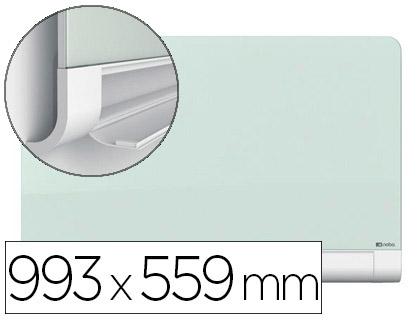 Quadro Branco Nobo Diamond Cristal Magnetico Esquinas Redondas 993X559 mm