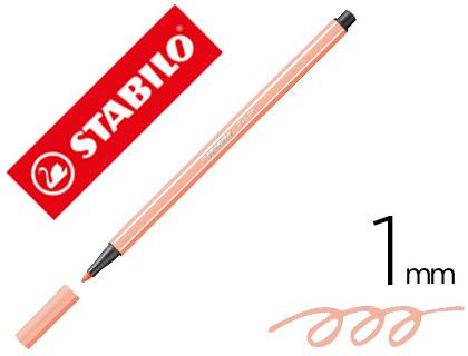 Marcador Stabilo Aguarelavel Pen 68 Pele Claro 1 mm