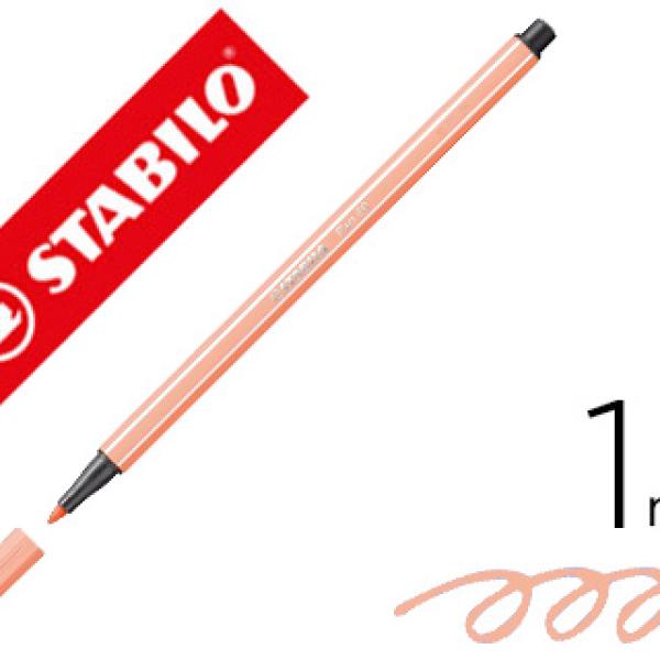 Marcador Stabilo Aguarelavel Pen 68 Pele Claro 1 mm