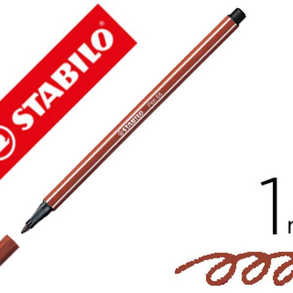 Marcador Stabilo Aguarelavel Pen 68 Sanguina 1 mm