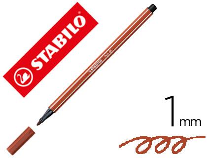Marcador Stabilo Aguarelavel Pen 68 Siena Tostado 1 mm