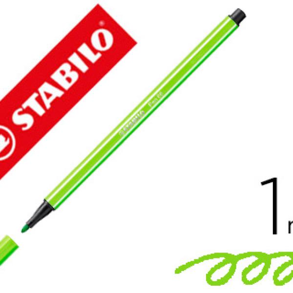 Marcador Stabilo Aguarelavel Pen 68 Verde Prado 1 mm