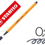 Marcador Stabilo Ponta de Fibra Point 88 Cinza 0,4 mm
