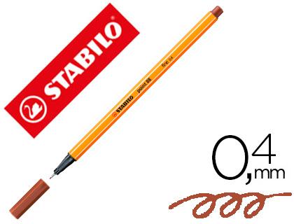 Marcador Stabilo Ponta de Fibra Point 88 Sanguina 0,4 mm
