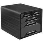 Blocos Classificadores de Secretaria Cep 5 Gavetas Mistos Preto/Preto 360X288X270 mm