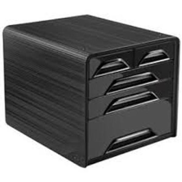 Blocos Classificadores de Secretaria Cep 5 Gavetas Mistos Preto/Preto 360X288X270 mm