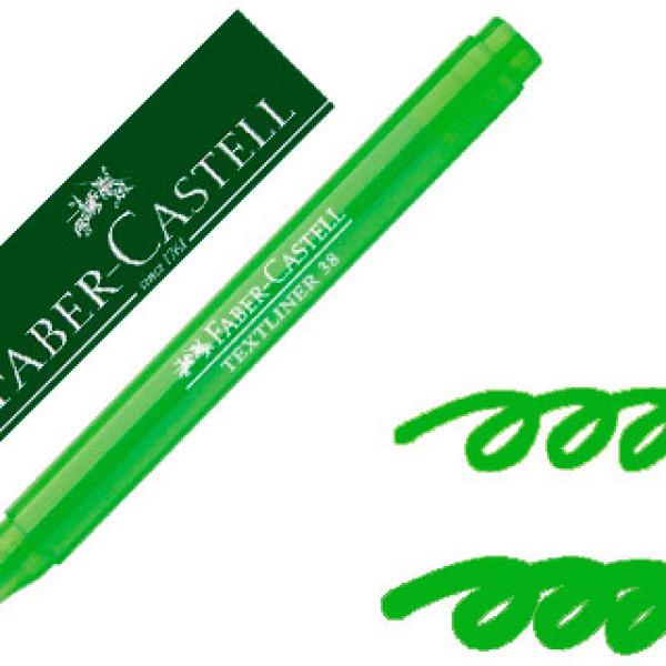 Marcador Faber Fluorescente Textliner 38 Verde