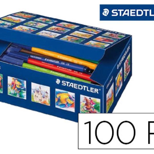 Marcador Staedtler Noris Club Caixa de 100 Unidades Sortidas 10 X Cor