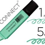 Marcador Q - Connect Fluorescente Pastel Azul Ponta Biselada