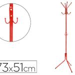 Cabide Q - Connect Metalico Vermelho 8 Suportes 173X51 cm