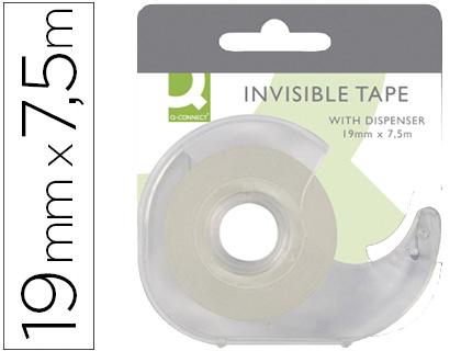 Desenrolador Q - Connect Fita Adesiva Invisivel 7,5 Mt X 19 mm