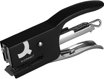 Agrafador de Alicate Q - Connect Metalico Cor Preto Capacidade 12 Folhas Usa Agrafos Nº 10