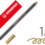 Marcador Stabilo Aguarelavel Pen 68 Metalico Ouro 1 mm