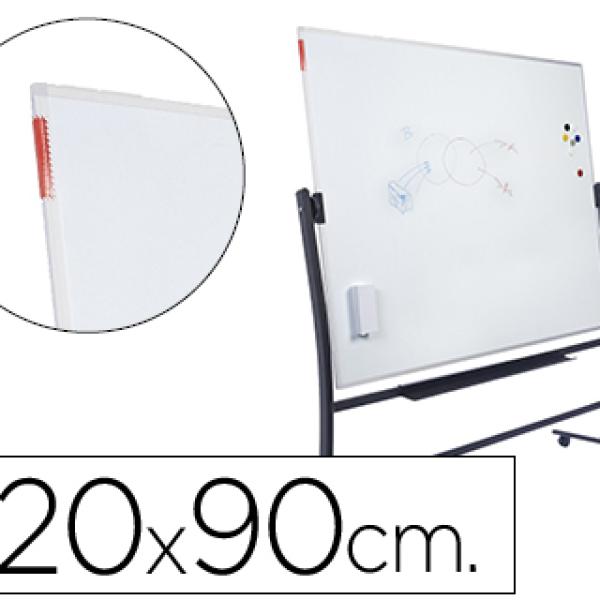 Quadro Branco Rocada Vitrificado Magnetico c/ Suporte Dupla Face 90X120 cm