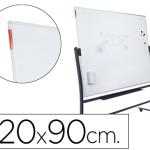 Quadro Branco Rocada Vitrificado Magnetico c/ Suporte Dupla Face 90X120 cm