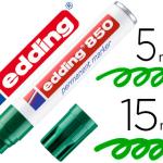 Marcador Edding Permanente 850 Verde Ponta Biselada 5 - 15 mm Recarregavel