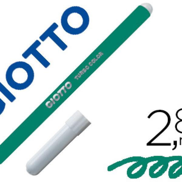 Marcador Giotto Turbo Color Lavavel c/ Ponta Bloqueada Unicolor Verde Escuro