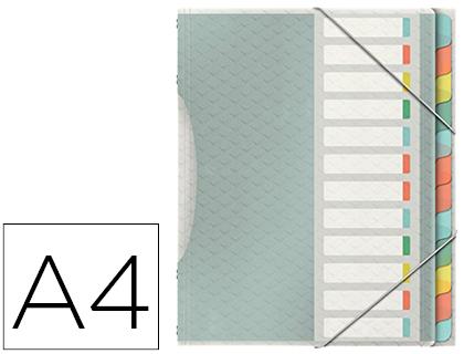 Capa Esselte Clasificadora Colour Ice Polipropileno Din A4 Cor Transparente 12 Separadores Cores