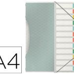Capa Esselte Clasificadora Colour Ice Polipropileno Din A4 Cor Transparente 12 Separadores Cores
