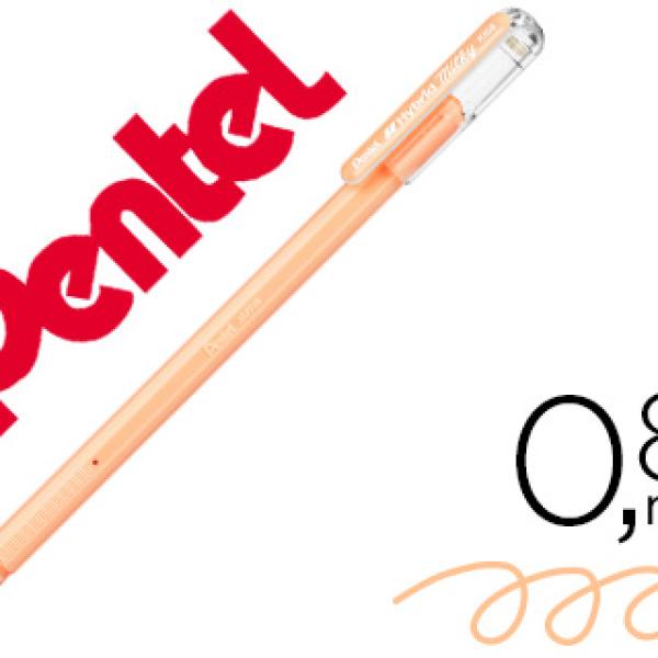 Roller Pentel K108 Laranja Pastel 0,8 mm