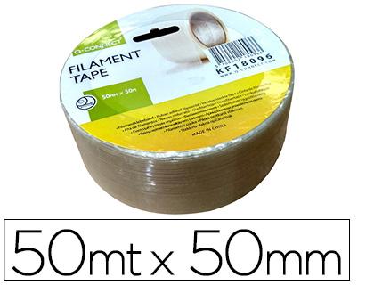 Fita Adesiva Q - Connect Monofilamentos Transparente 50 Mt X 50 mm p/ Embalagem