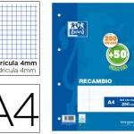 Recarga Oxford Din A4 200 + 50 Folhas Gratis Quadricula 4 mm c/ Margem