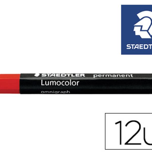 Minas Staedtler p/ Marcar Vermelho Lumocolor Permanente Omnigraph 236 (12 Unidades)