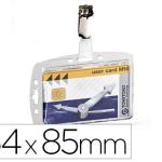 Identificador c/ Pinça Giratoria Durable Acrilico Horizontal p/Passes de Segurança 54X85 mm