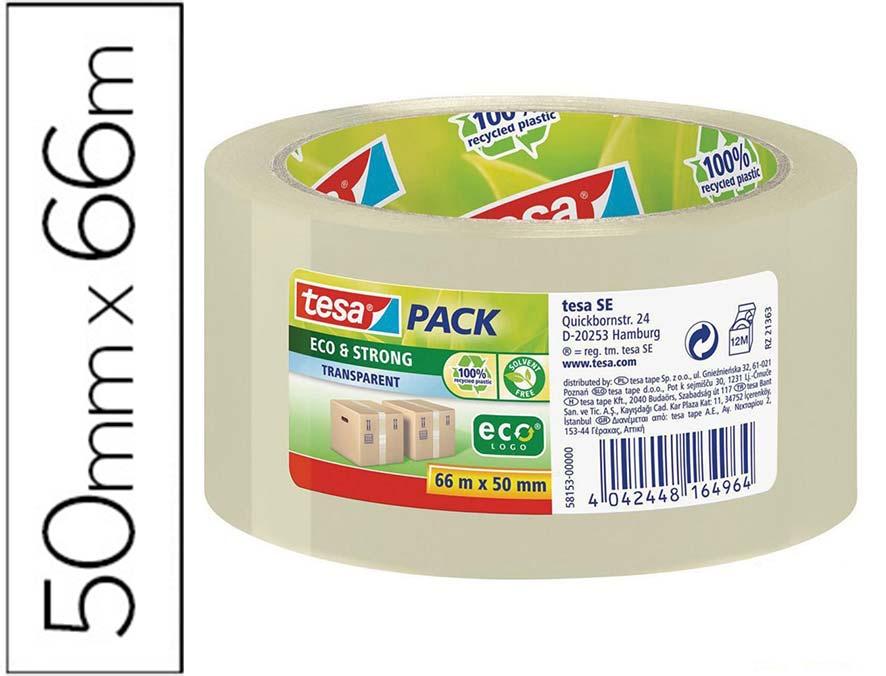 Fita Adesiva Ecostrong 66m x 50mm (Transparente) - TESA