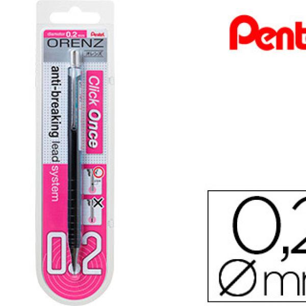 Lapiseira Pentel Orenz 0,2 mm - Preto - Em Blister de 1 Unidade