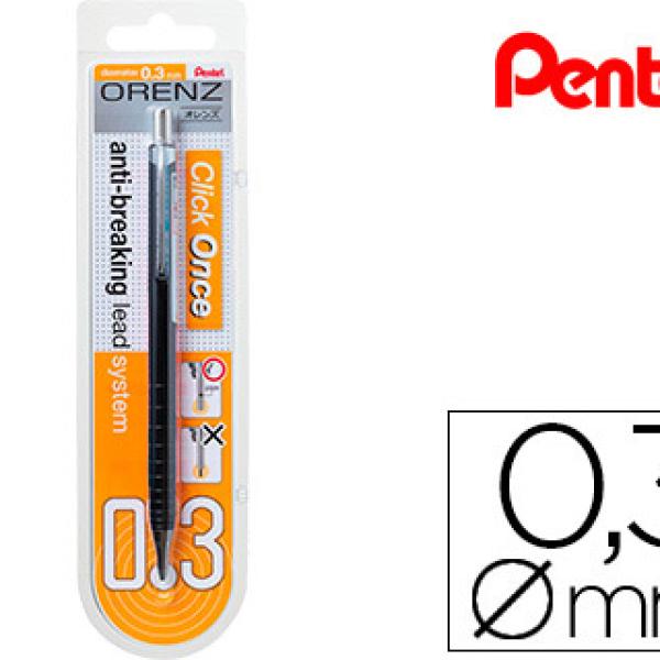 Lapiseira Pentel Orenz 0,3 mm - Preto - Em Blister de 1 Unidade