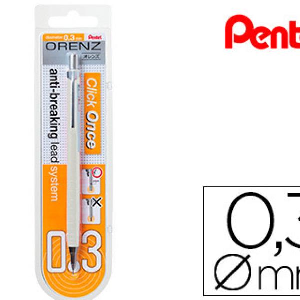 Lapiseira Pentel Orenz 0,3 mm - Branco - Em Blister de 1 Unidade
