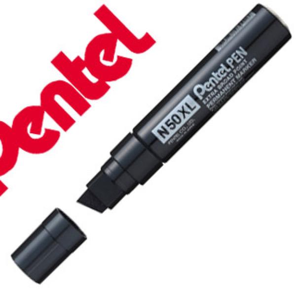 Marcador Pentel N50Xl Permanente Cor Preto 1,5/2 mm