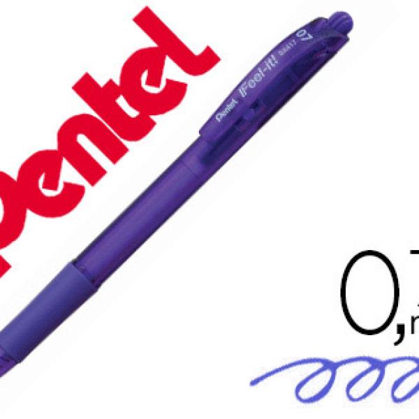 Caneta Pentel Retratil Bx417 Cor Violeta
