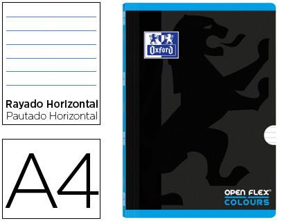Caderno Agrafado Oxford Openflex Colours A4 90G 48F Pautado Turquesa